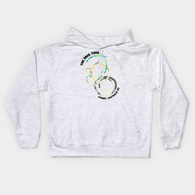 Sydney Eras Tour Kids Hoodie by canderson13